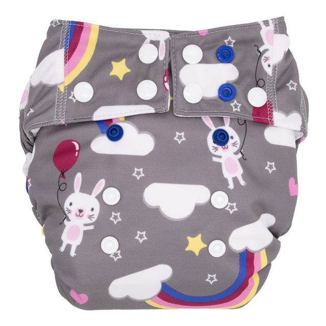 Mommy Mouse AIO (All in One) Stoffwindel - One Size (6-16kg) - Cloudlet