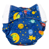 Mommy Mouse - Komplettwindel (AIO) - All in One Stoffwindel - Newborn (2,5-7 kg) - Design Monster