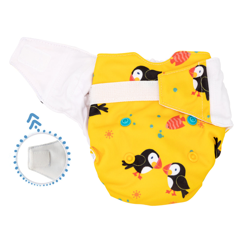 Mommy Mouse - Komplettwindel (AIO) - Newborn (2,5-7 kg) - Puffins
