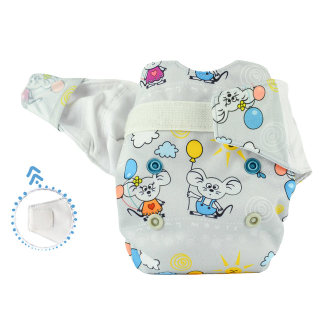 Mommy Mouse - Komplettwindel (AIO) - Newborn (2,5-7 kg) - Little Baloon