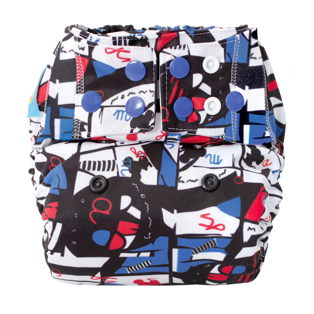 Mommy Mouse AIO (All in One) Stoffwindel - One Size (6-16kg) - Pablo