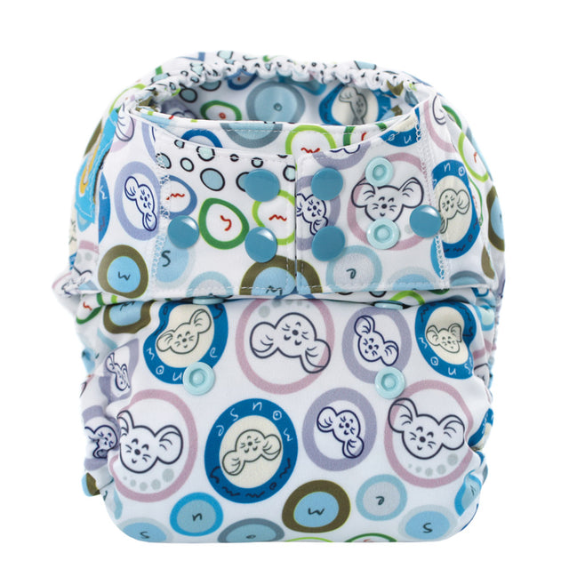 Mommy Mouse AIO (All in One) Stoffwindel - One Size (6-16kg) - Bubble Gum