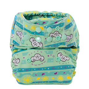 Mommy Mouse AIO (All in One) Stoffwindel - One Size (6-16kg) - Sunshine 