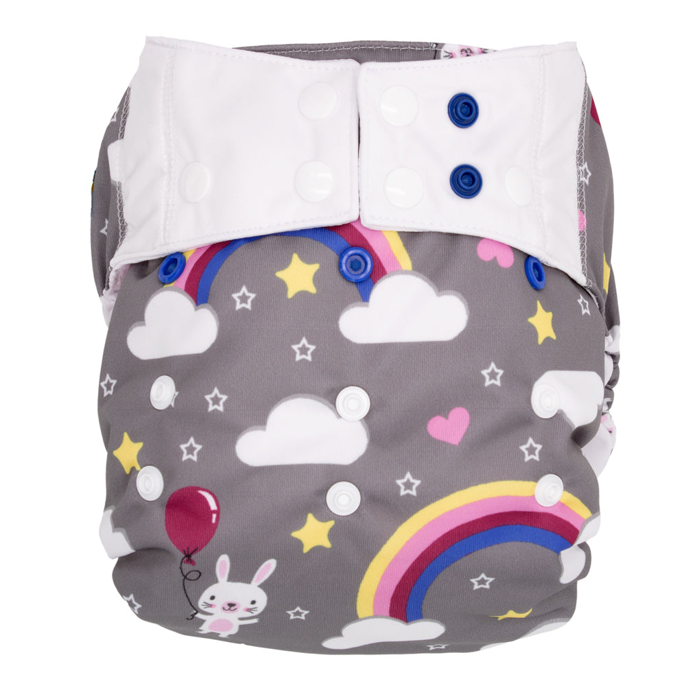 MommyMouse Überhosen (Newborn, One Size, XL) - Cloudlet - Stoffwindel Überhosen, Prefolds, Windelhose, Windelüberhose, Stoffwindelüberhose (Druckies)