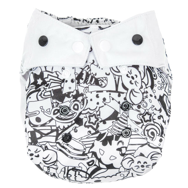 Mommy Mouse - Überhose mit extra weichem Beinabschluss - One Size - Black