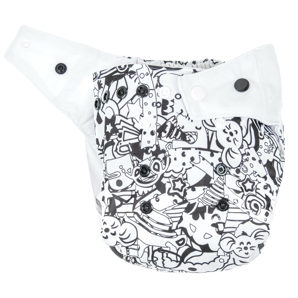 Mommy Mouse - SIO-Überhose  (weiche Beinbündchen) - One Size - Black