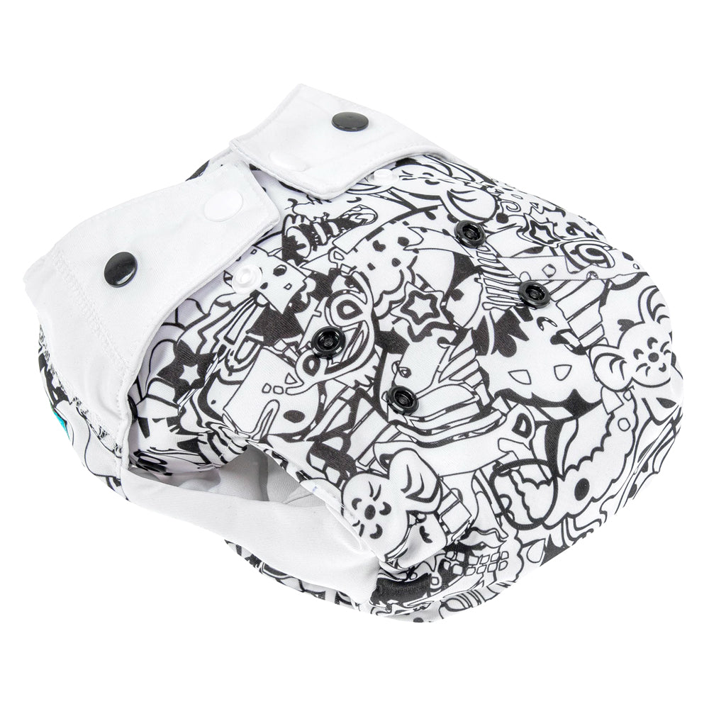 Mommy Mouse - SIO-Überhose  (weiche Beinbündchen) - One Size - Black