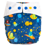 Mommy Mouse SIO-Stoffwindel (Snap in One) One Size  mit extra weichem Beinabschluss - Monster (ohne Einlagen)