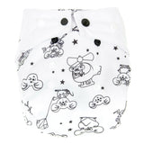 Mommy Mouse - Überhose mit extra weichem Beinabschluss - One Size - White
