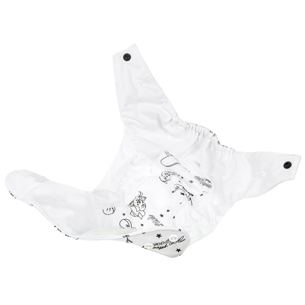 Mommy Mouse - SIO-Überhose  (weiche Beinbündchen) - One Size - White