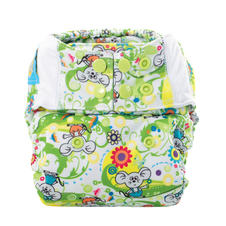 Mommy Mouse Taschenwindel - One Size - Lemon Tree (ohne Einlagen) - Pocket-Windel mit langlebigem Druckknopfverschluss