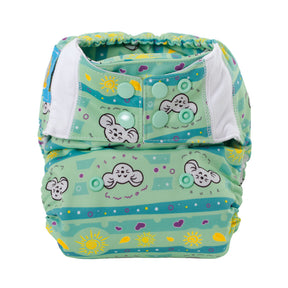 Mommy Mouse Taschenwindel - One Size - Sunshine (ohne Einlagen) - Pocket-Windel mit langlebigem Druckknopfverschluss