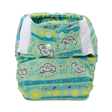 Mommy Mouse Taschenwindel - One Size - Sunshine (ohne Einlagen) - Pocket-Windel mit langlebigem Druckknopfverschluss