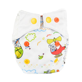 MommyMouse Überhosen (Newborn, One Size, XL) - Fly - Stoffwindel Überhosen, Prefolds, Windelhose, Windelüberhose, Stoffwindelüberhose (Druckies)