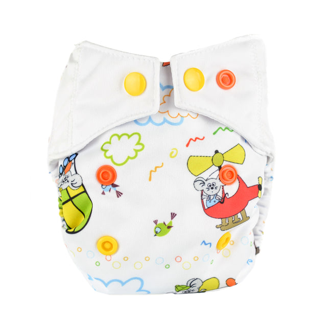 MommyMouse Überhosen (Newborn, One Size, XL) - Fly - Stoffwindel Überhosen, Prefolds, Windelhose, Windelüberhose, Stoffwindelüberhose (Druckies)