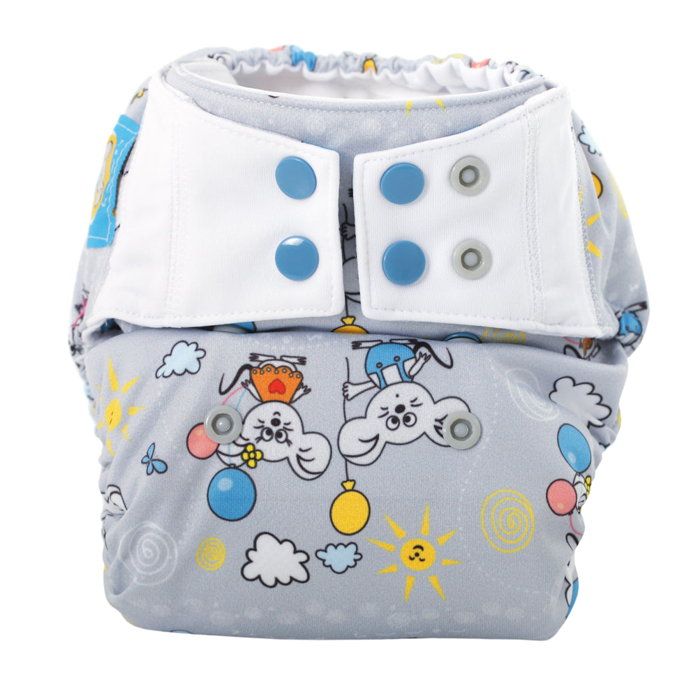 MommyMouse Überhosen (Newborn, One Size, XL) - Little Baloon - Stoffwindel Überhosen, Prefolds, Windelhose, Windelüberhose, Stoffwindelüberhose (Druckies)