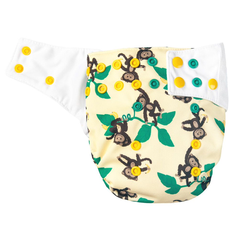 Mommy Mouse Stoffwindel Überhosen - Größen - Newborn, Onesize, XL - Affen