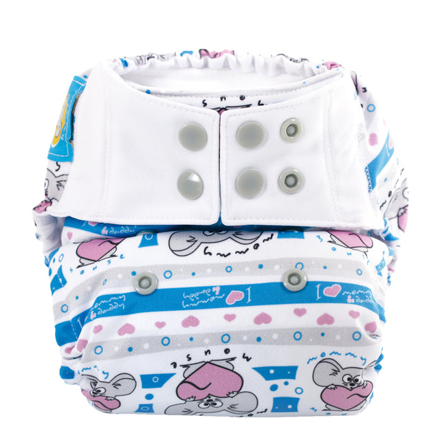 MommyMouse Überhosen (Newborn, One Size, XL) - My Sweetheart - Stoffwindel Überhosen, Prefolds, Windelhose, Windelüberhose, Stoffwindelüberhose (Druckies)