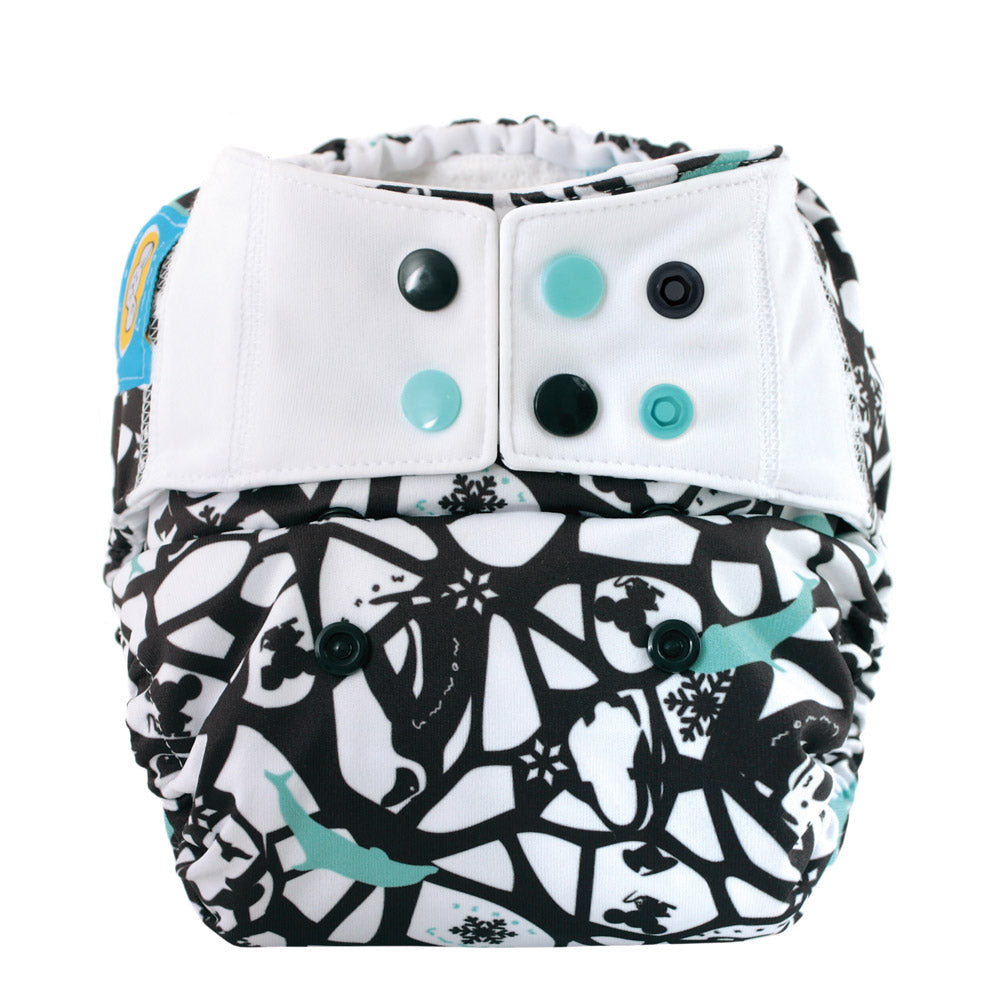 MommyMouse Überhosen (Newborn, One Size, XL) - Adelia - Stoffwindel Überhosen, Prefolds, Windelhose, Windelüberhose, Stoffwindelüberhose (Druckies)