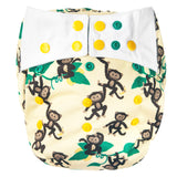 Mommy Mouse Stoffwindel Überhosen - Größen - Newborn, Onesize, XL - Affen