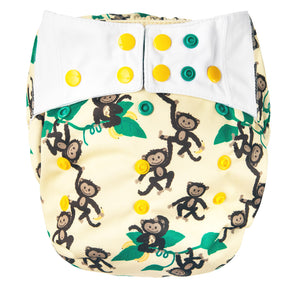 Mommy Mouse Stoffwindel Überhosen - Größen - Newborn, Onesize, XL - Affen