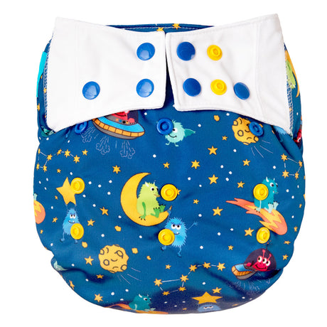 Mommy Mouse Stoffwindel Überhosen - Größen - Newborn, Onesize, XL - Monster