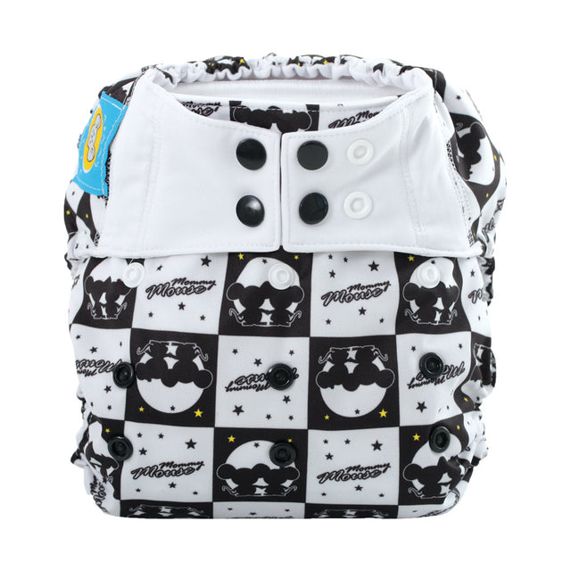 MommyMouse Überhosen (Newborn, One Size, XL) - Luna - Stoffwindel Überhosen, Prefolds, Windelhose, Windelüberhose, Stoffwindelüberhose (Druckies)