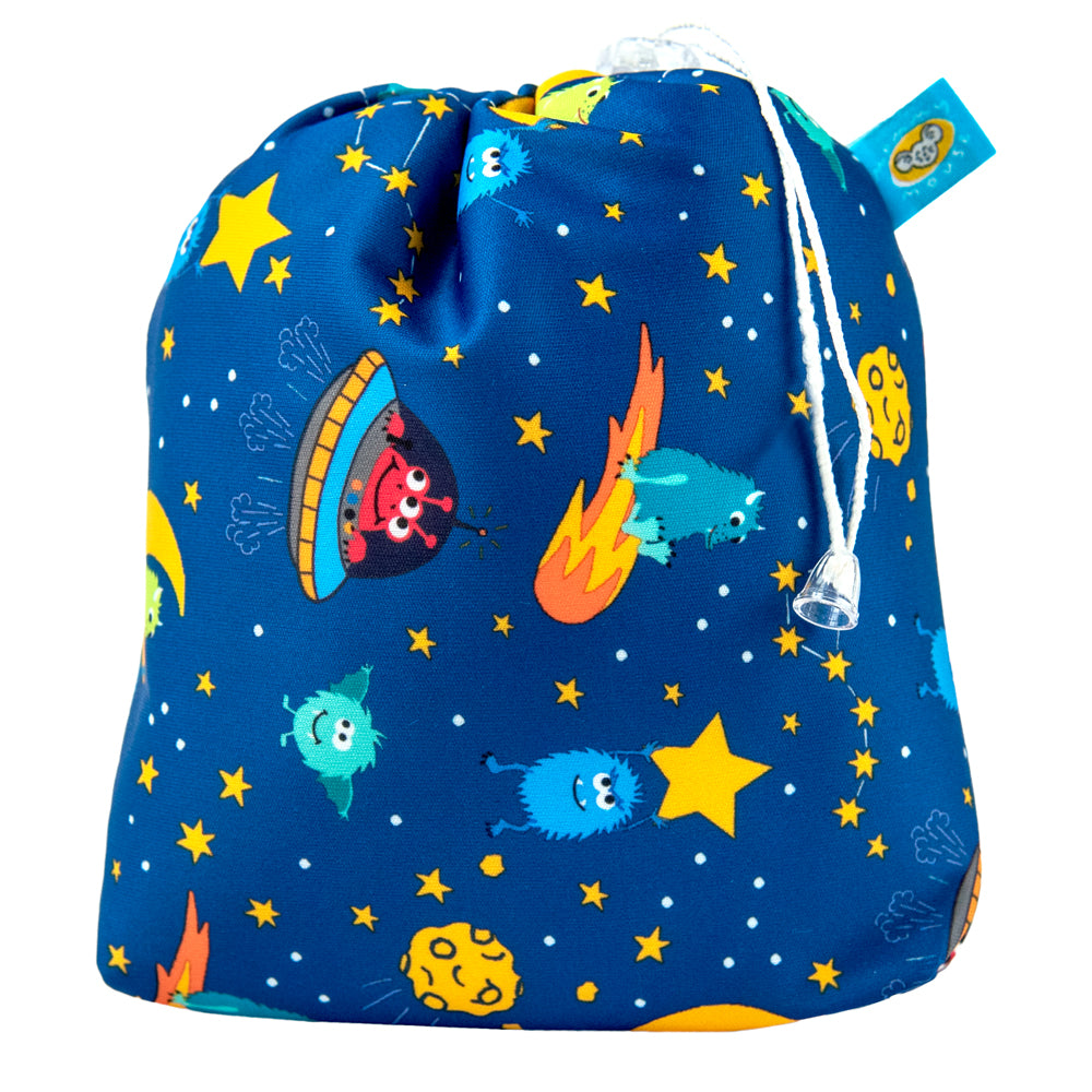 Mommy Mouse - Bambus Feuchttücher Set (Miniwetbag & 5 Waschlappen) - 14x14 cm