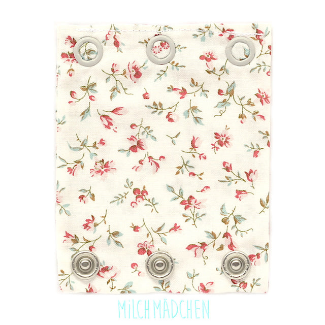Milchmädchen - Bodyerweiterung (Bodyverlängerung) - Blumen Bunt - Luxus Qualität, beste Stoffe - 100% Bio-Baumwolle