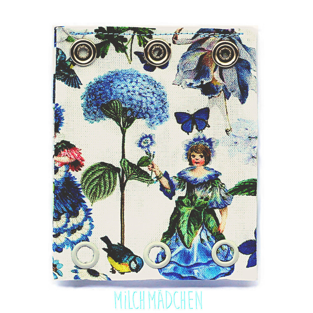 Milchmädchen - Bodyerweiterung (Bodyverlängerung) - Blumen Mädchen Blau - Einzeln (alle Größen)