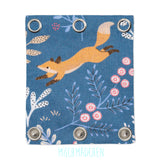 Milchmädchen - Bodyerweiterung (Bodyverlängerung) - Fuchs (Blau) - Luxus Qualität, beste Stoffe - 100% Bio-Baumwolle