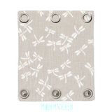 Milchmädchen - Bodyerweiterung (Bodyverlängerung) - Libelle Grau - Einzeln (alle Größen)