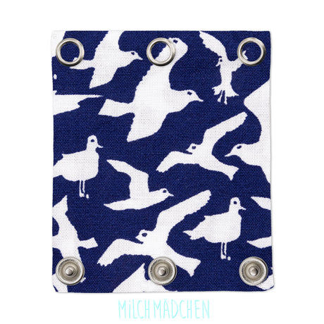 Milchmädchen - Bodyerweiterung (Bodyverlängerung) - Möwen - Luxus Qualität, beste Stoffe - 100% Bio-Baumwolle