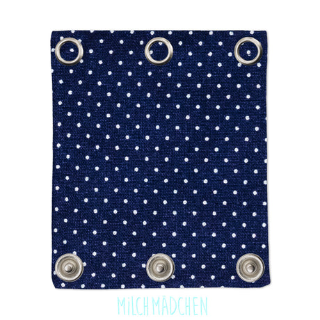 Milchmädchen - Bodyerweiterung (Bodyverlängerung) - Punkte Blau - Einzeln (alle Größen)