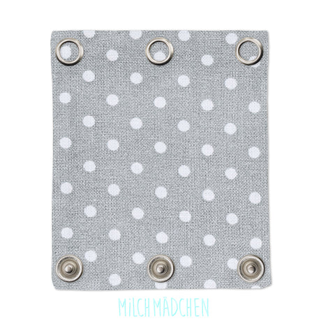 Milchmädchen - Bodyerweiterung (Bodyverlängerung) - Punkte Grau - Einzeln (alle Größen)