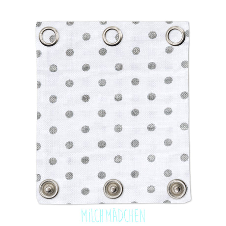 Milchmädchen - Bodyerweiterung (Bodyverlängerung) - Punkte Weiß - Einzeln (alle Größen)