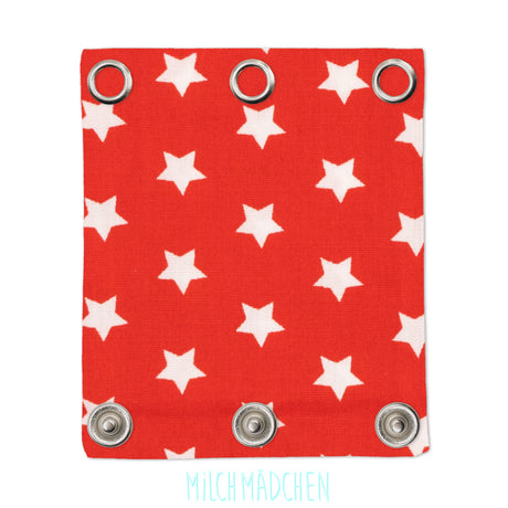 Milchmädchen - Bodyerweiterung (Bodyverlängerung) - Sterne Rot - Einzeln (alle Größen)