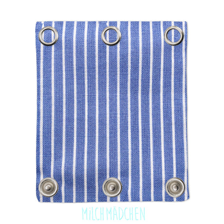 Milchmädchen - Bodyerweiterung (Bodyverlängerung) - Streifen Blau - Einzeln (alle Größen)