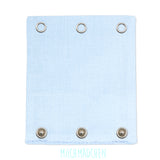 Milchmädchen - Bodyerweiterung (Bodyverlängerung) - Hellblau - Luxus Qualität, beste Stoffe - 100% Bio-Baumwolle