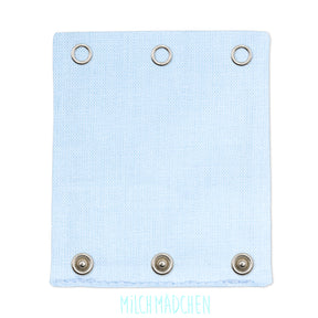Milchmädchen - Bodyerweiterung (Bodyverlängerung) - Hellblau - Luxus Qualität, beste Stoffe - 100% Bio-Baumwolle
