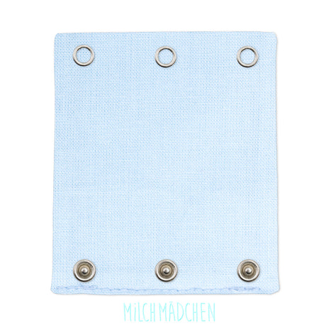 Milchmädchen - Bodyerweiterung (Bodyverlängerung) - Hellblau - Luxus Qualität, beste Stoffe - 100% Bio-Baumwolle