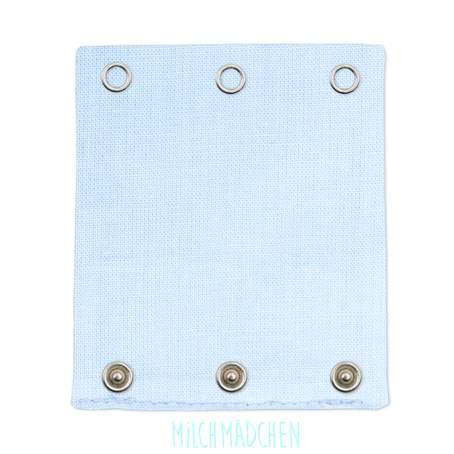 Milchmädchen - Bodyerweiterung (Bodyverlängerung) - Hellblau - Luxus Qualität, beste Stoffe - 100% Bio-Baumwolle