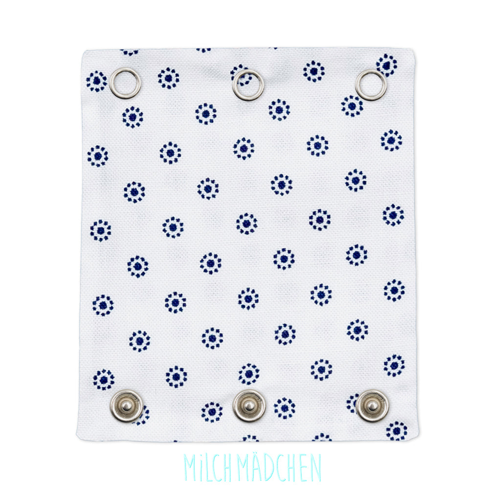 Milchmädchen - Bodyerweiterung (Bodyverlängerung) - Kreise Blau - Einzeln (alle Größen)