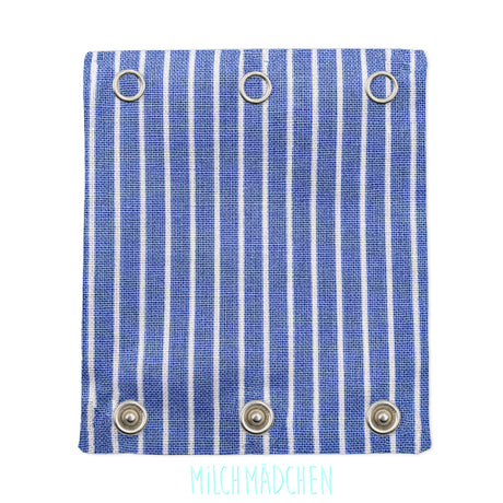 Milchmädchen - Bodyerweiterung (Bodyverlängerung) - Streifen Blau - Einzeln (alle Größen)