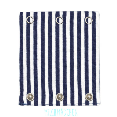 Milchmädchen - Bodyerweiterung (Bodyverlängerung) - Streifen Navy - Einzeln (alle Größen)