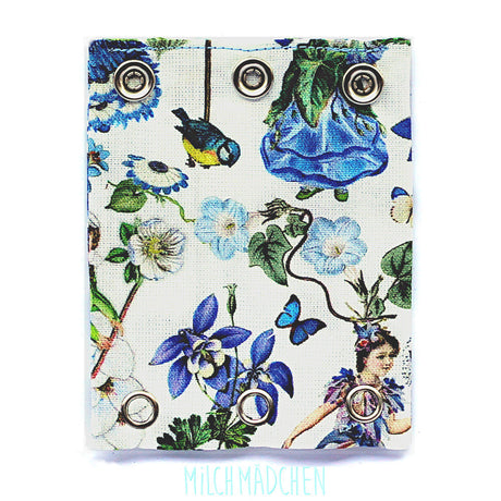 Milchmädchen - Bodyerweiterung (Bodyverlängerung) - Blumen Mädchen Blau - Einzeln (alle Größen)