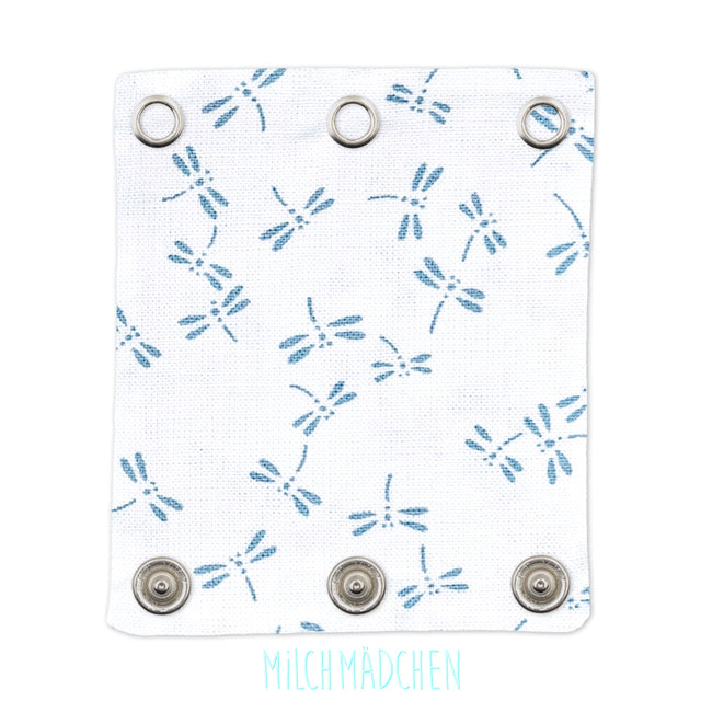 Milchmädchen - Bodyerweiterung (Bodyverlängerung) - Libelle (Blau) - viele Farben und Designs