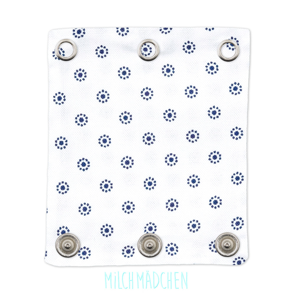 Milchmädchen - reginale Bodyerweiterung (Bodyverlängerung) - Kreise (Blau) - Handmade