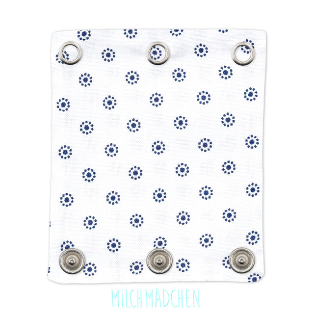 Milchmädchen - reginale Bodyerweiterung (Bodyverlängerung) - Kreise (Blau) - Handmade