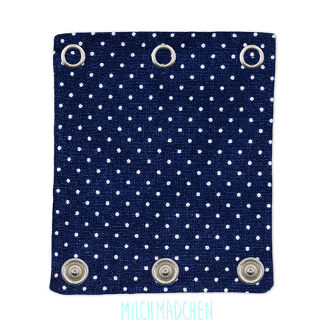 Milchmädchen - handgemachte in Deutschland - Bodyerweiterungen (Bodyverlängerung) - Punkte (Blau) - Made in Germany - Top Design